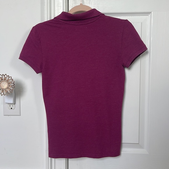 Girls polo shirt, maroon, medium, from Aeropostale, and in great condition. - Picture 2 of 2